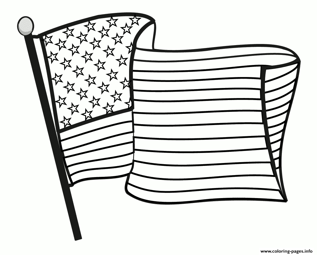 american flag coloring page printable free
