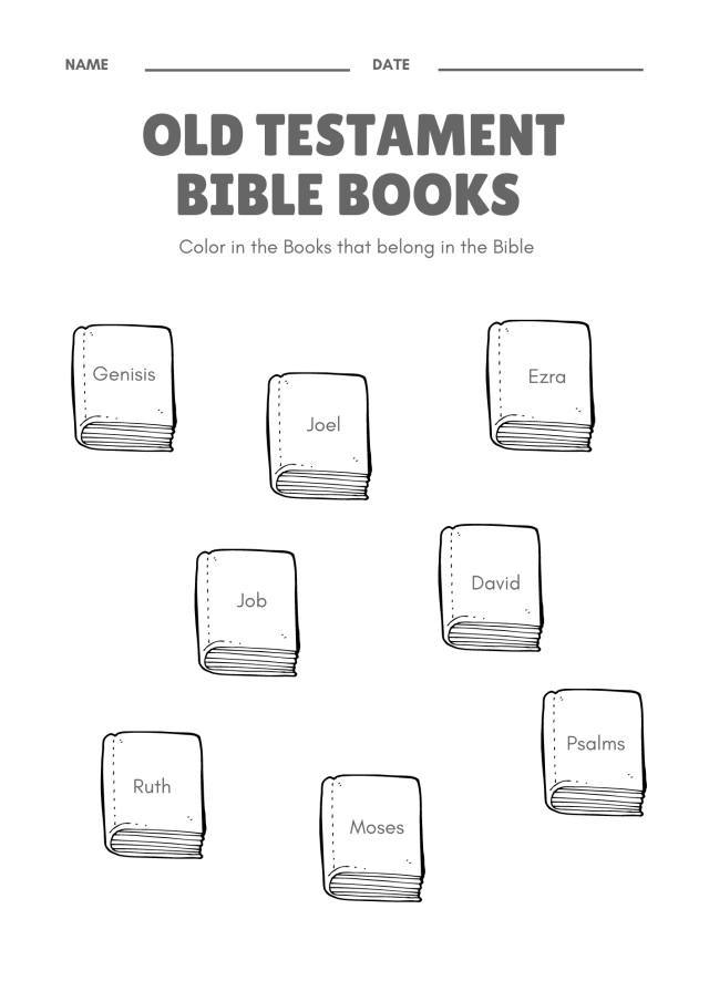 Great Printable Books Of The Bible Activity Sheets Help My Kids