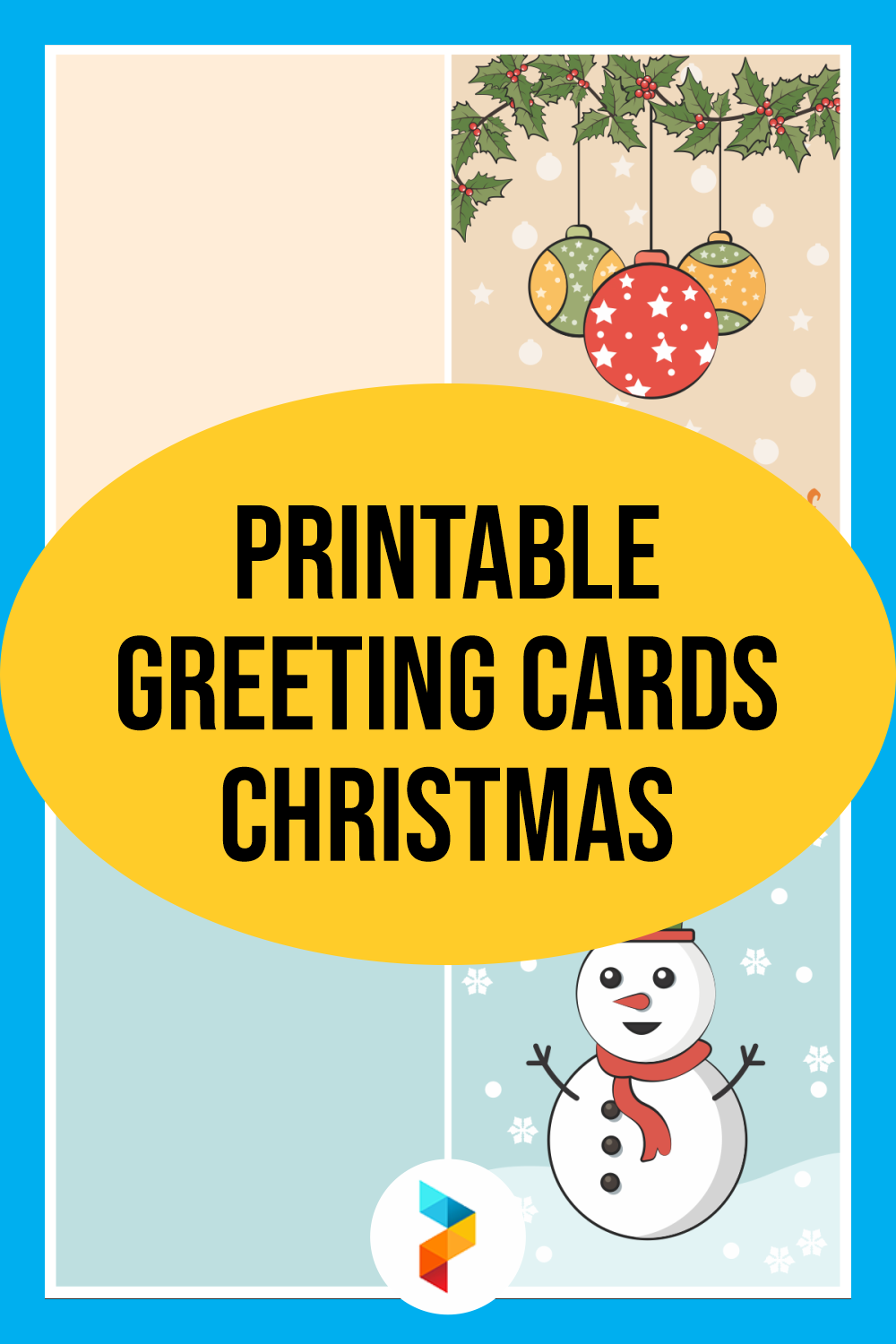 Greeting Cards Christmas 7 Free PDF Printables Printablee