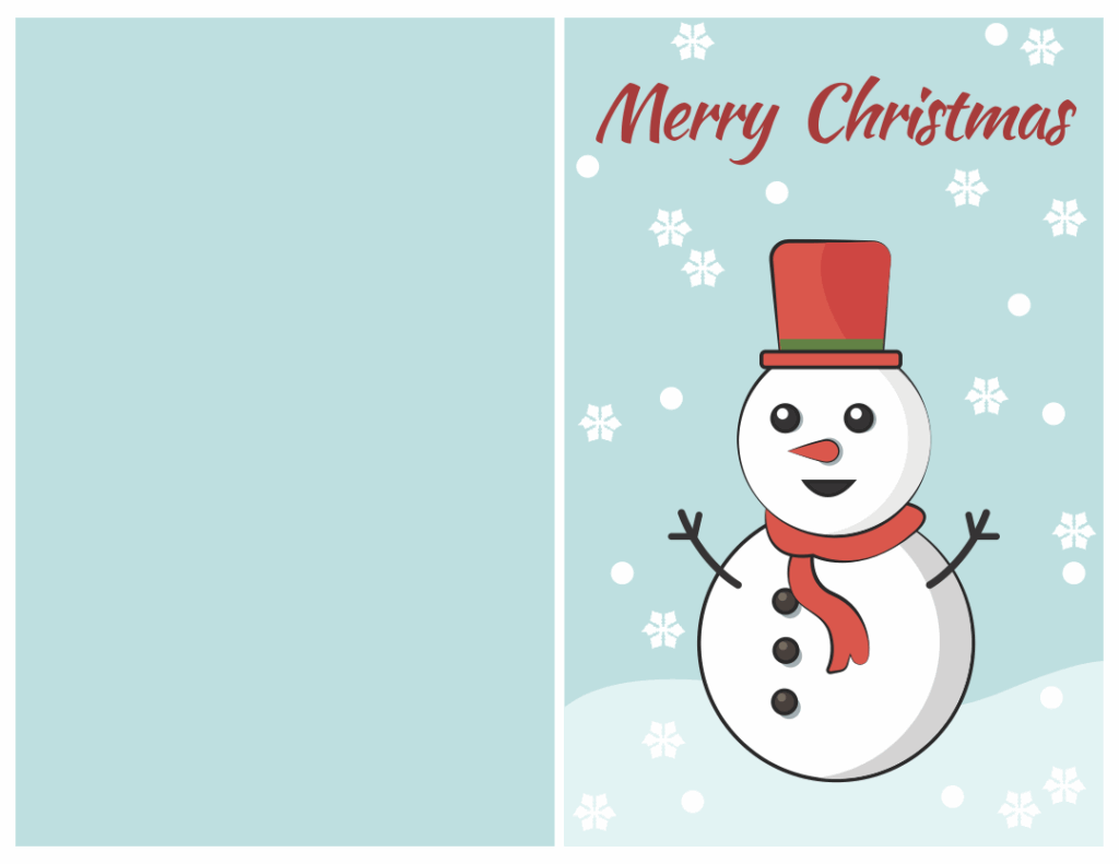 Greeting Cards Christmas 7 Free PDF Printables Printablee