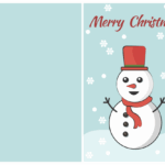 Greeting Cards Christmas 7 Free PDF Printables Printablee