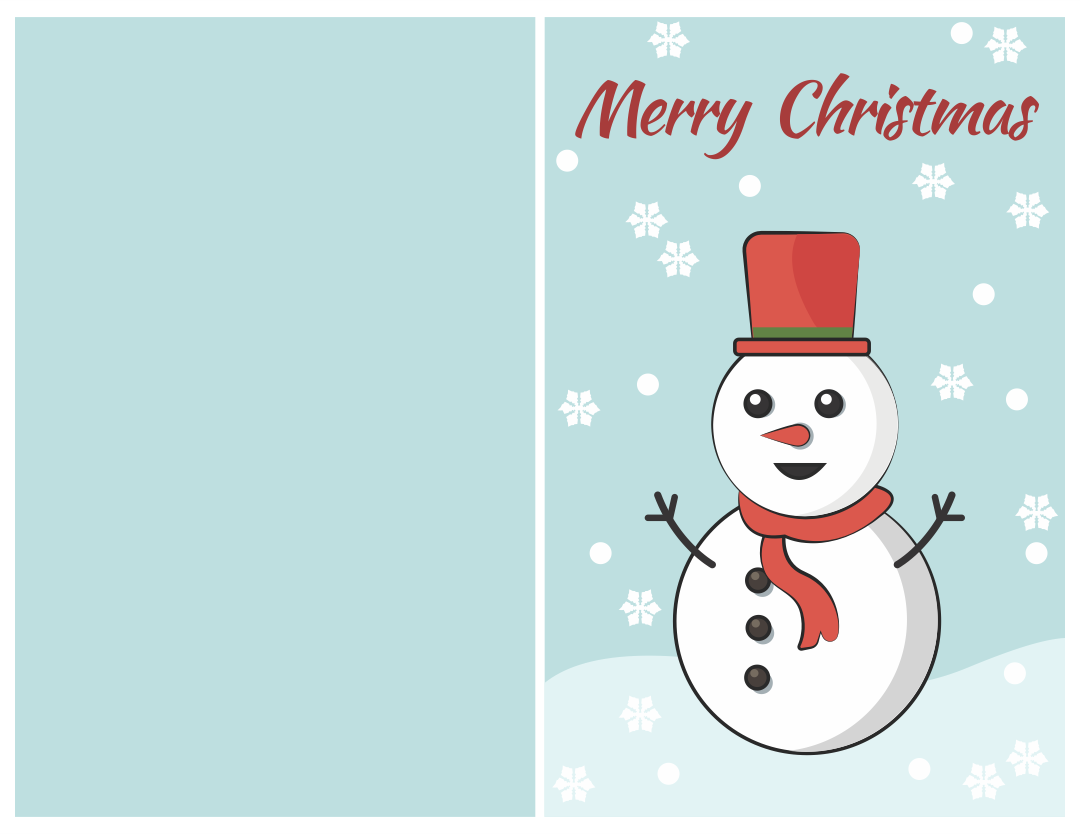 Greeting Cards Christmas 7 Free PDF Printables Printablee