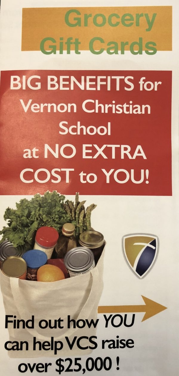 Grocery Cards Vernon Christian School