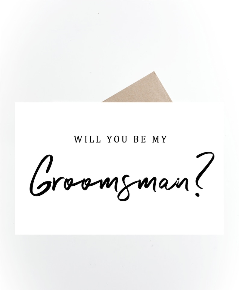 Groomsmen Card Printable Groomsmen Proposal Card Ask Etsy
