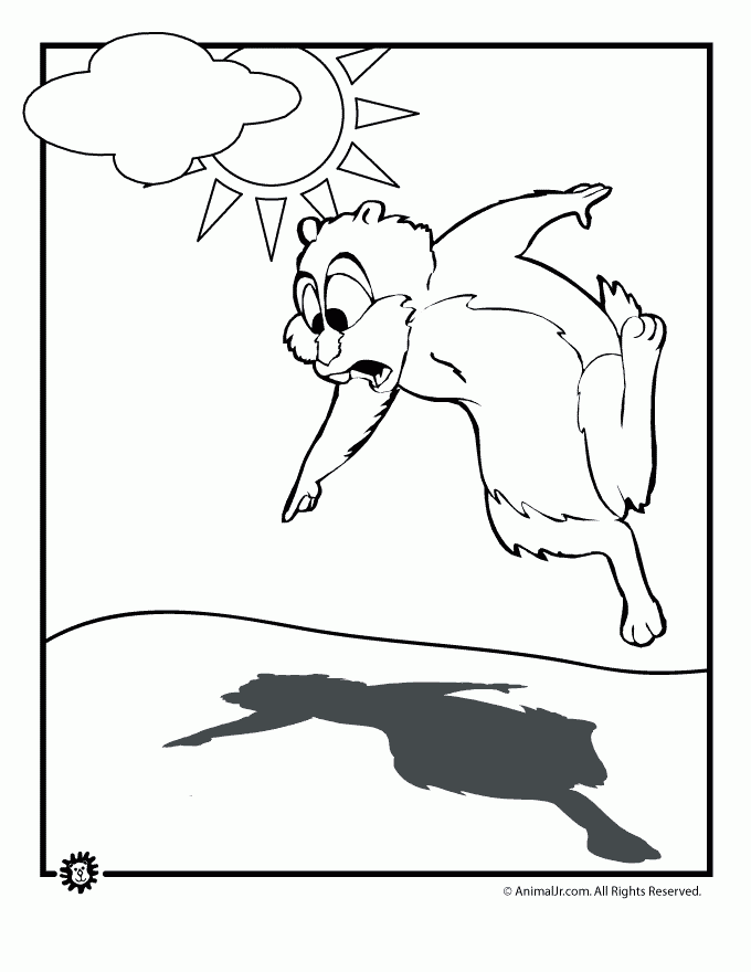 Groundhog Day Coloring Pages Free Printable Coloring Home