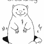 Groundhog Day Printable Coloring Pages Coloring Home