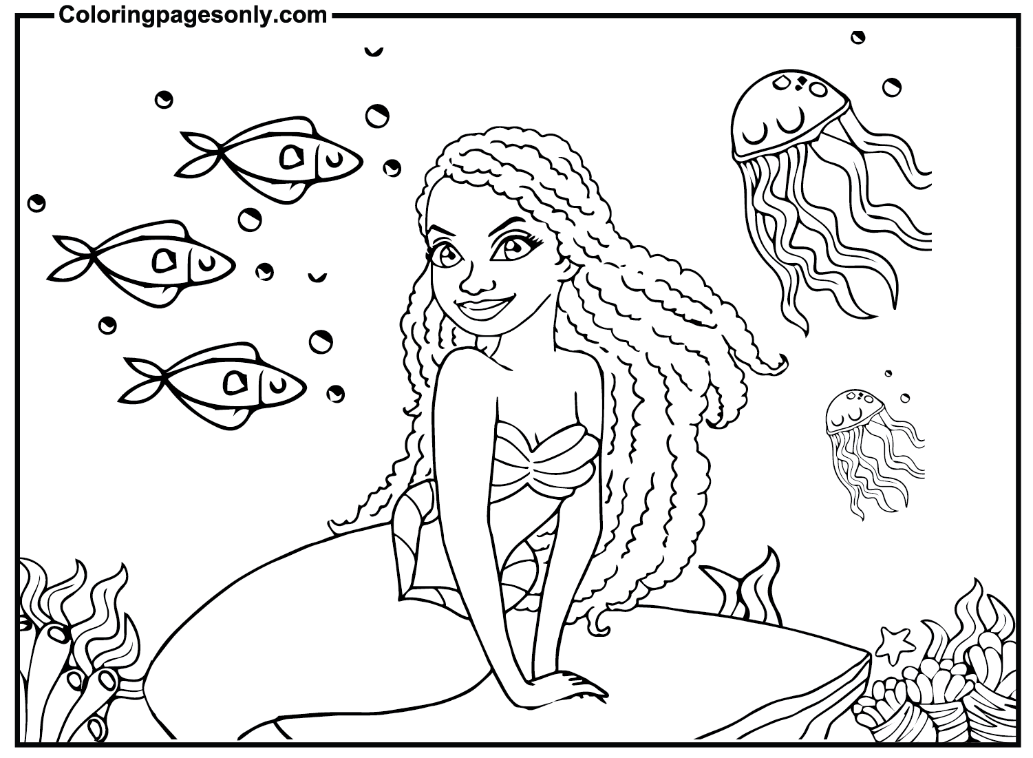 The Little Mermaid Coloring Pages