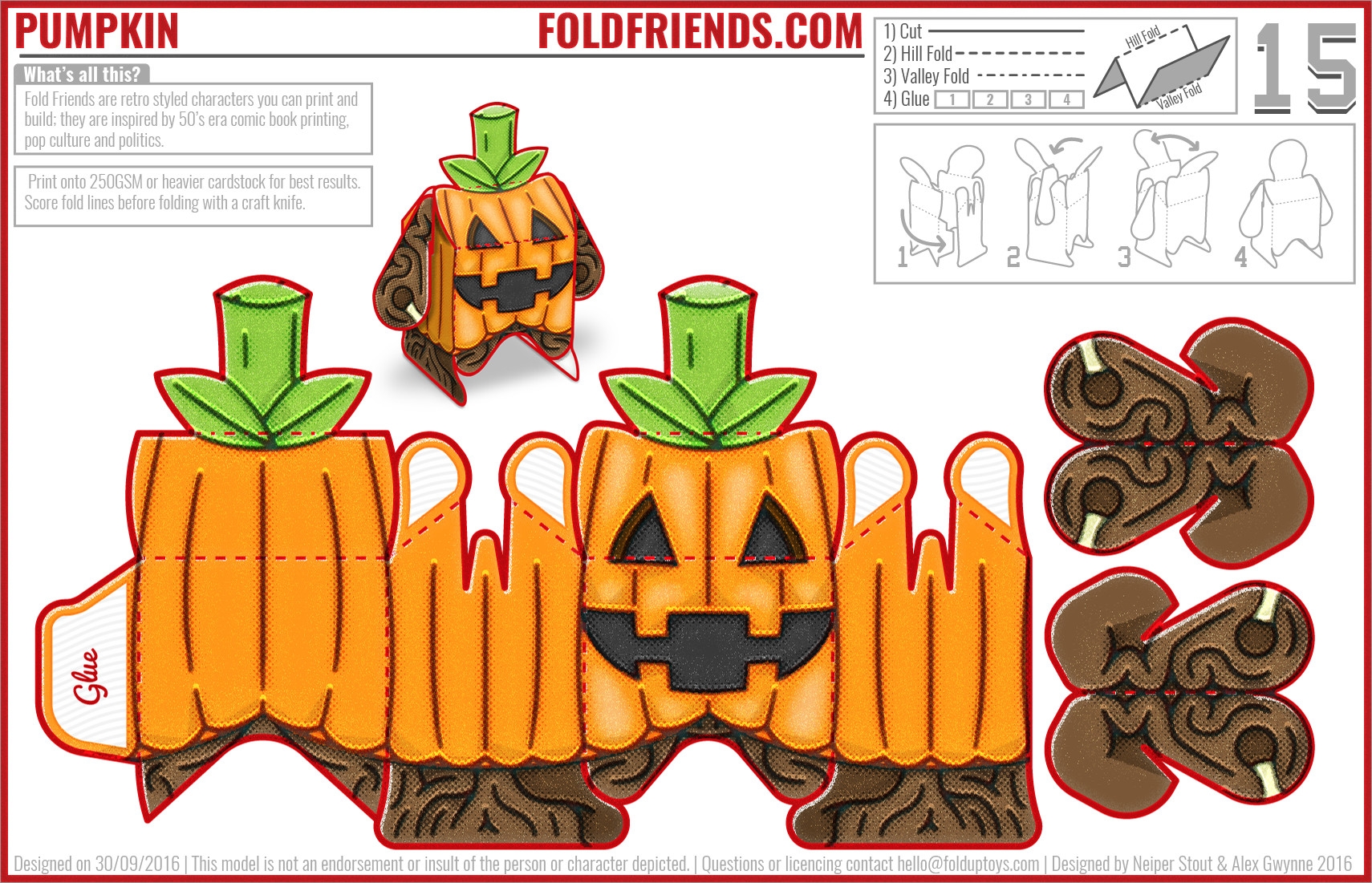 Halloween Papercraft Halloween Characters Papercraft Printable Images 