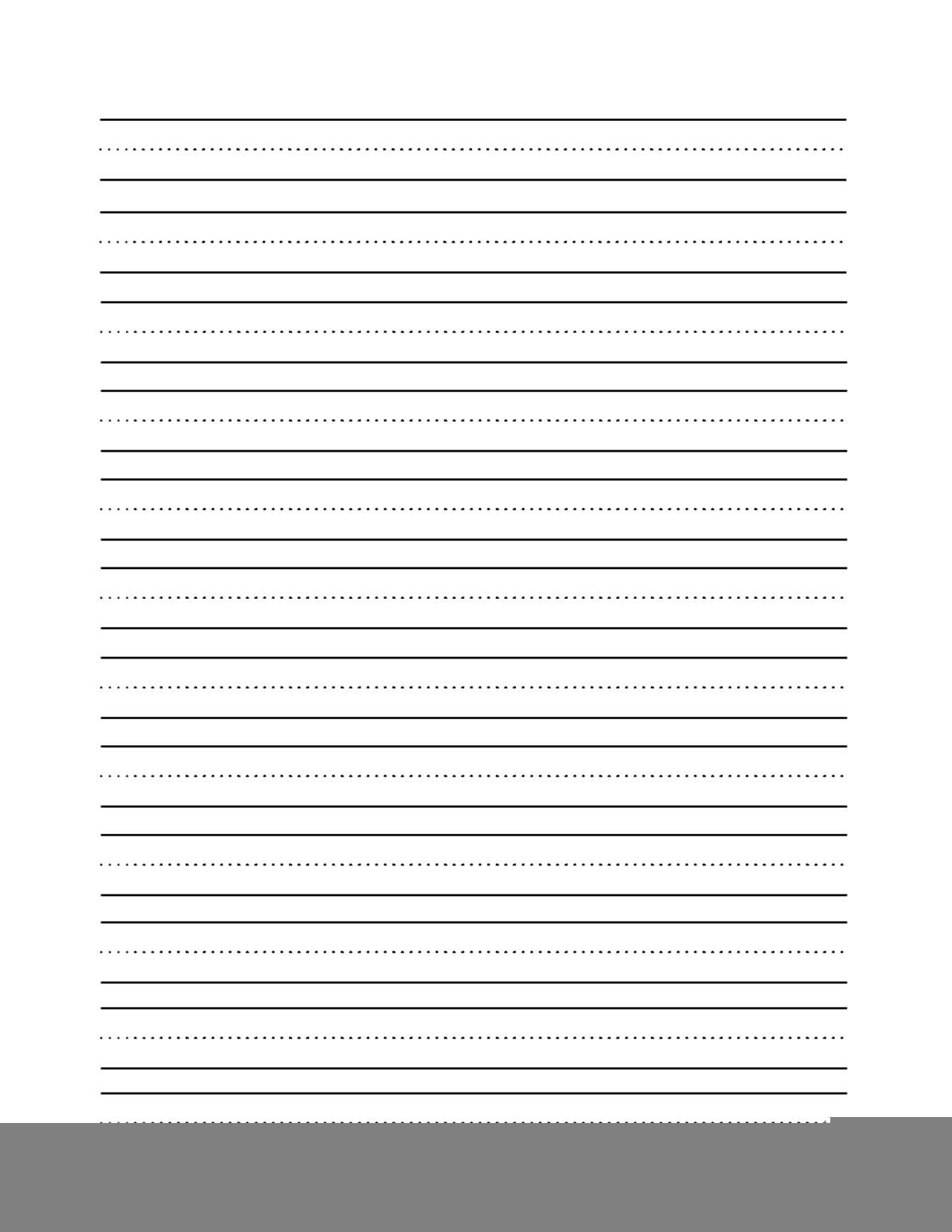blank handwriting worksheets