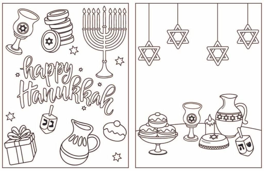 Hanukkah Coloring Pages High Chair Chronicles