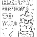Happy Birthday Coloring Pages Happy Birthday Coloring Pages Birthday