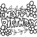 Happy Birthday Coloring Pages Printable Coloring Pages FREE
