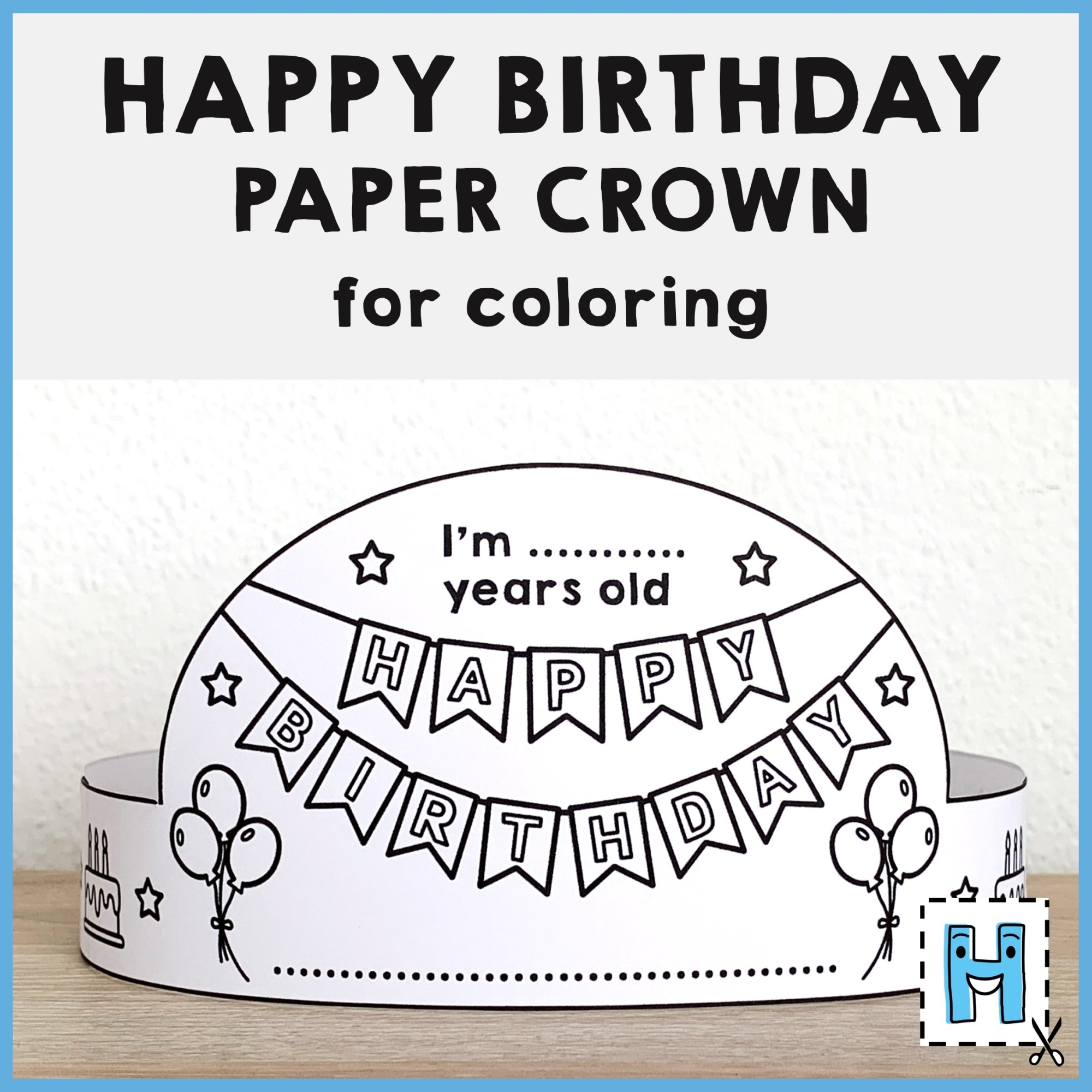 paper crown craft printable