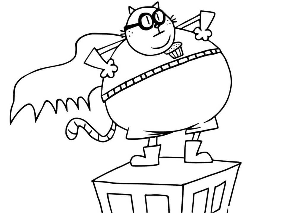 Dog Man Coloring Page