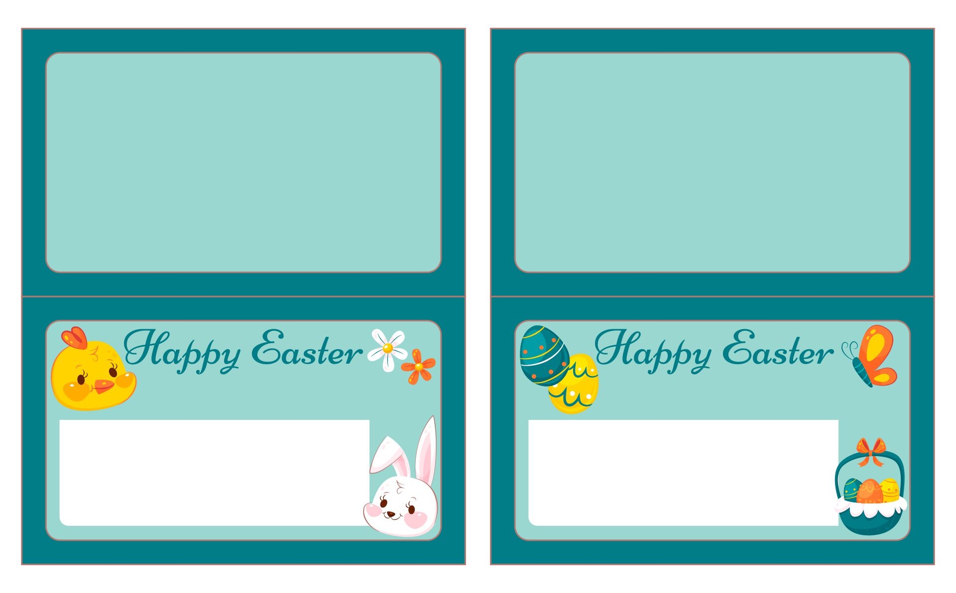 Happy Easter Cards 10 Free PDF Printables Printablee