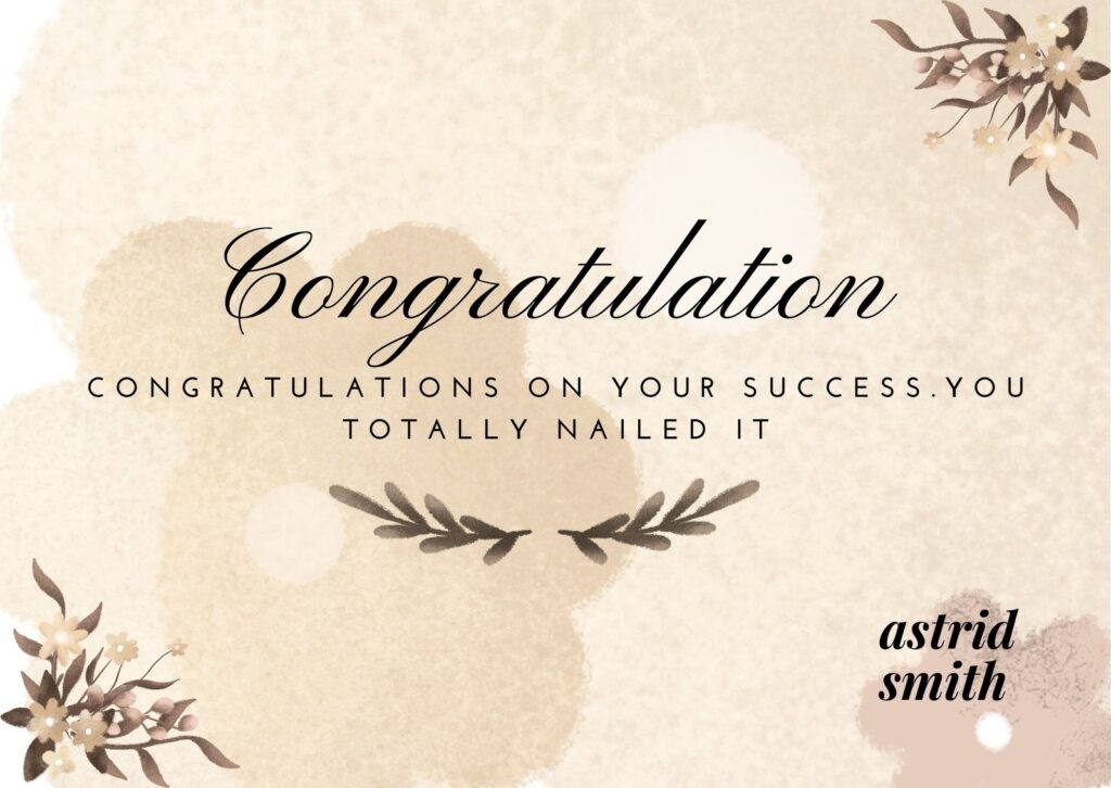 Happy Graduation Congratulation Template Card Premium Vector