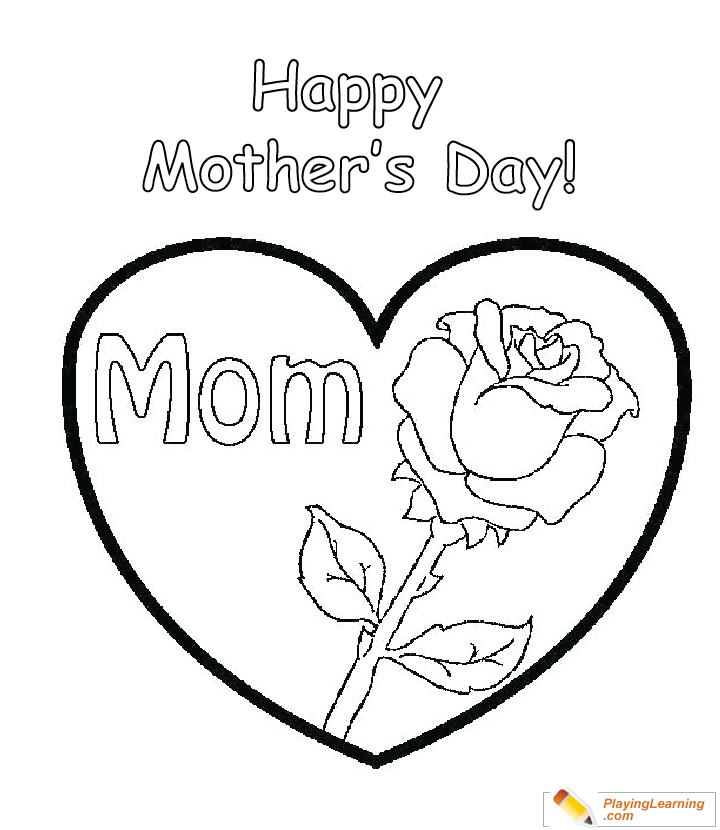 Happy Mothers Day Coloring Page 11 Free Happy Mothers Day Coloring Page