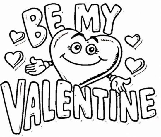 Happy Valentines Day Coloring Pages