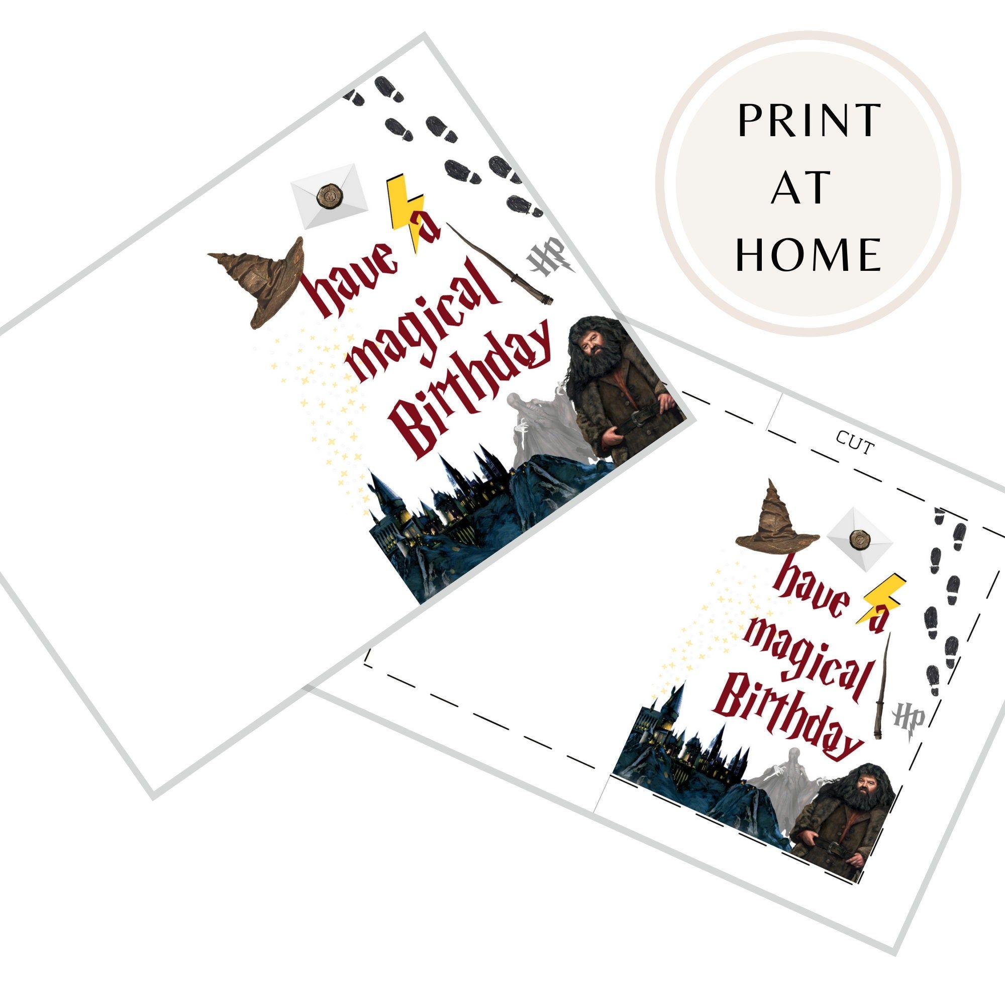 printable harry potter birthday card