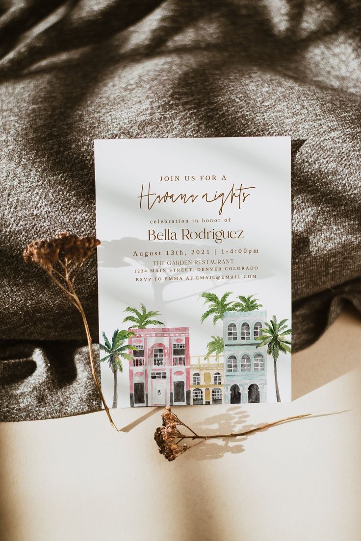 Havana Nights Birthday Invitation Template Havana Nights Party Invite