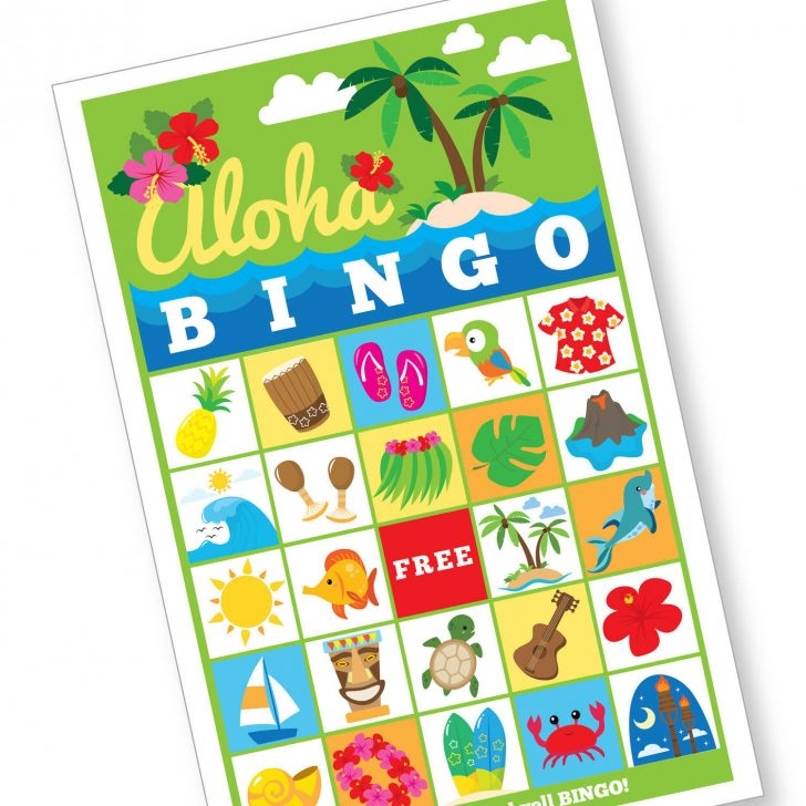 Hawaiian Bingo Game Kid 39 s Printable Bingo Game 60 Cards Printable 