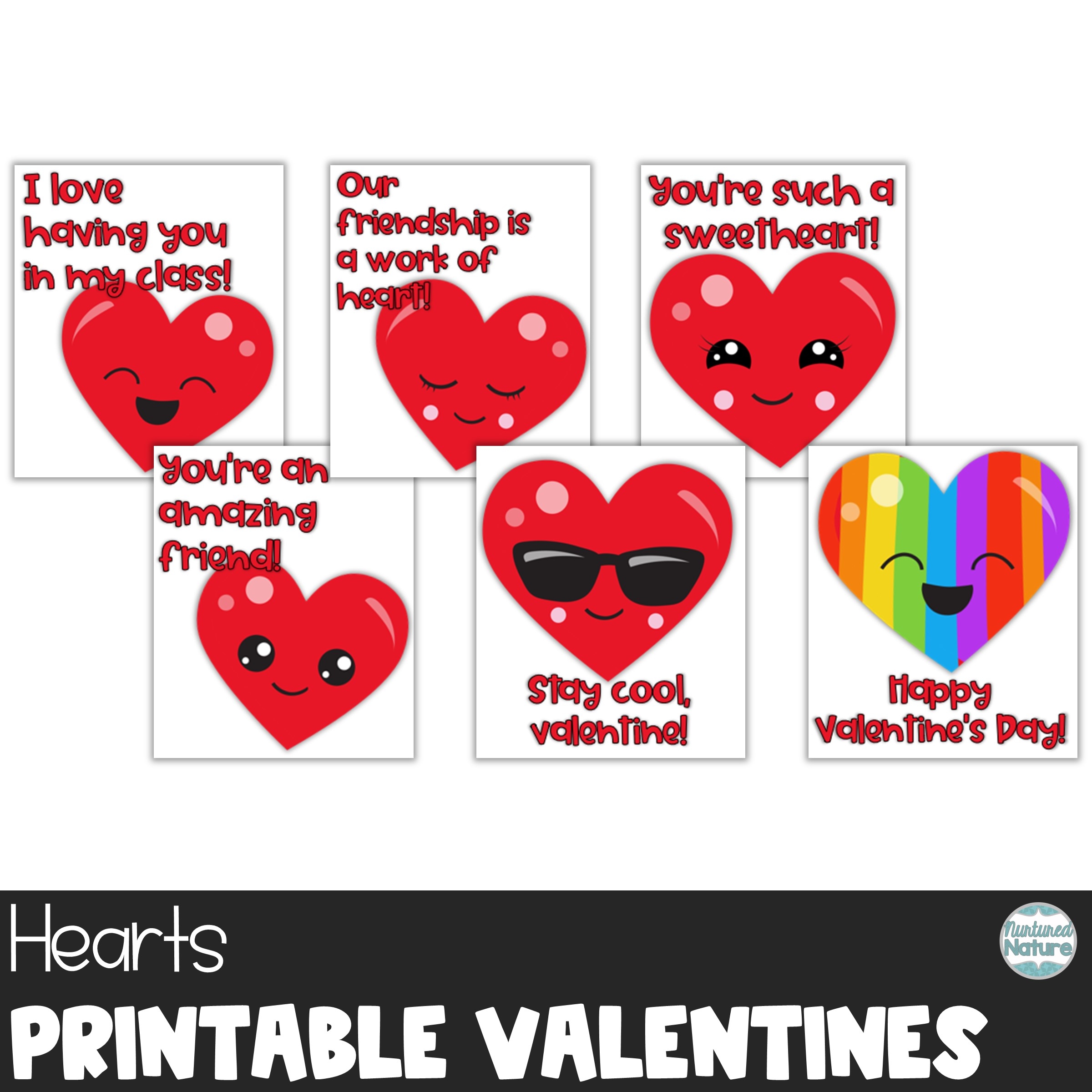 printable class valentines cards