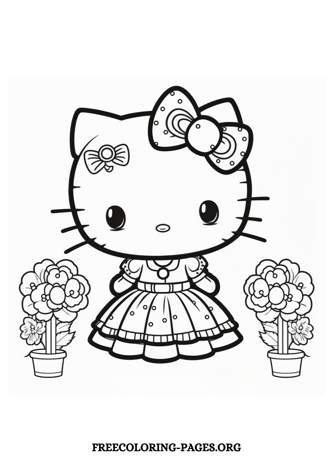 Hello Kitty Coloring Pages Printable Free
