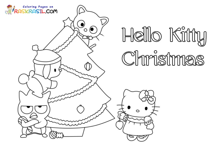printable hello kitty christmas cards