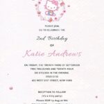Hello Kitty Party Invitation Template In Illustrator PSD Pages Word