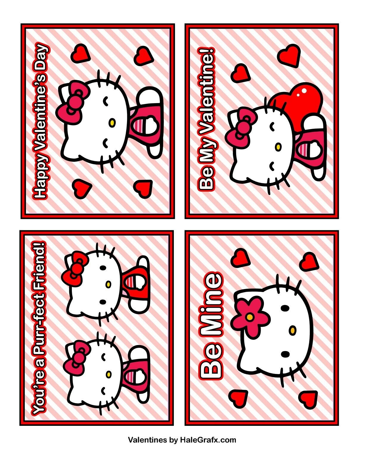 Hello Kitty Valentine Printable Hello Kitty Printables Hello Kitty 