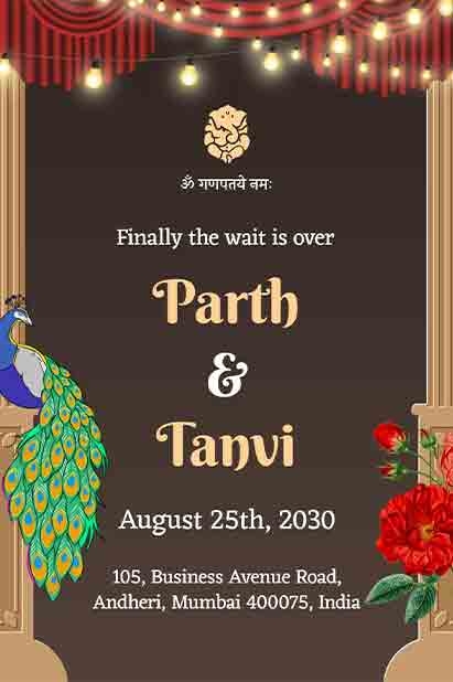 Hindu Wedding Invitation Templates Free Downloadable