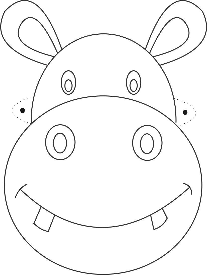 Hippo Coloring Page