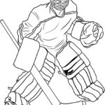 Hockey Goalie Coloring Page Printable
