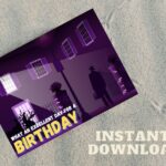 Horror Printable Birthday Card Etsy