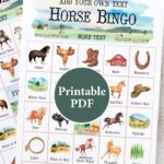 Horse Bingo 50 Printable Bingo Cards Cowgirl Party Cowboy Country