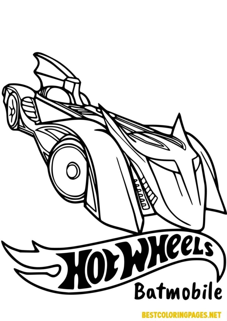 Hot Wheels 4 Free Printable Coloring Pages