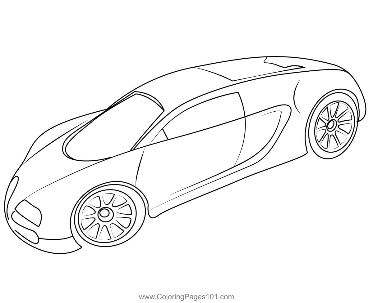 hot wheels coloring pages free