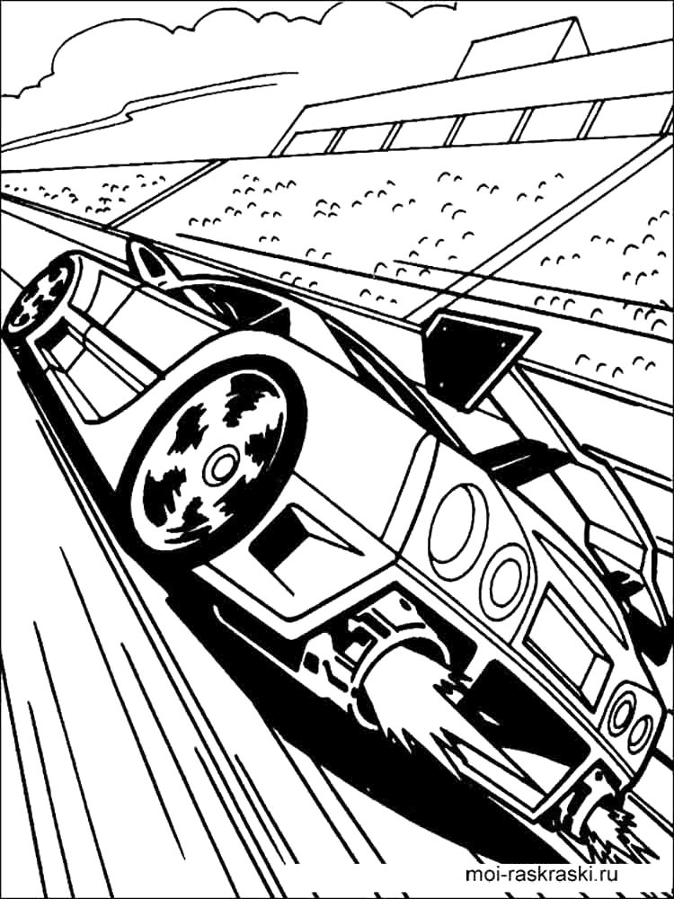 hot wheels free coloring pages