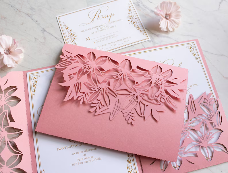 How To Make Your Own Cricut Wedding Invitations Tidewater And Tulle 