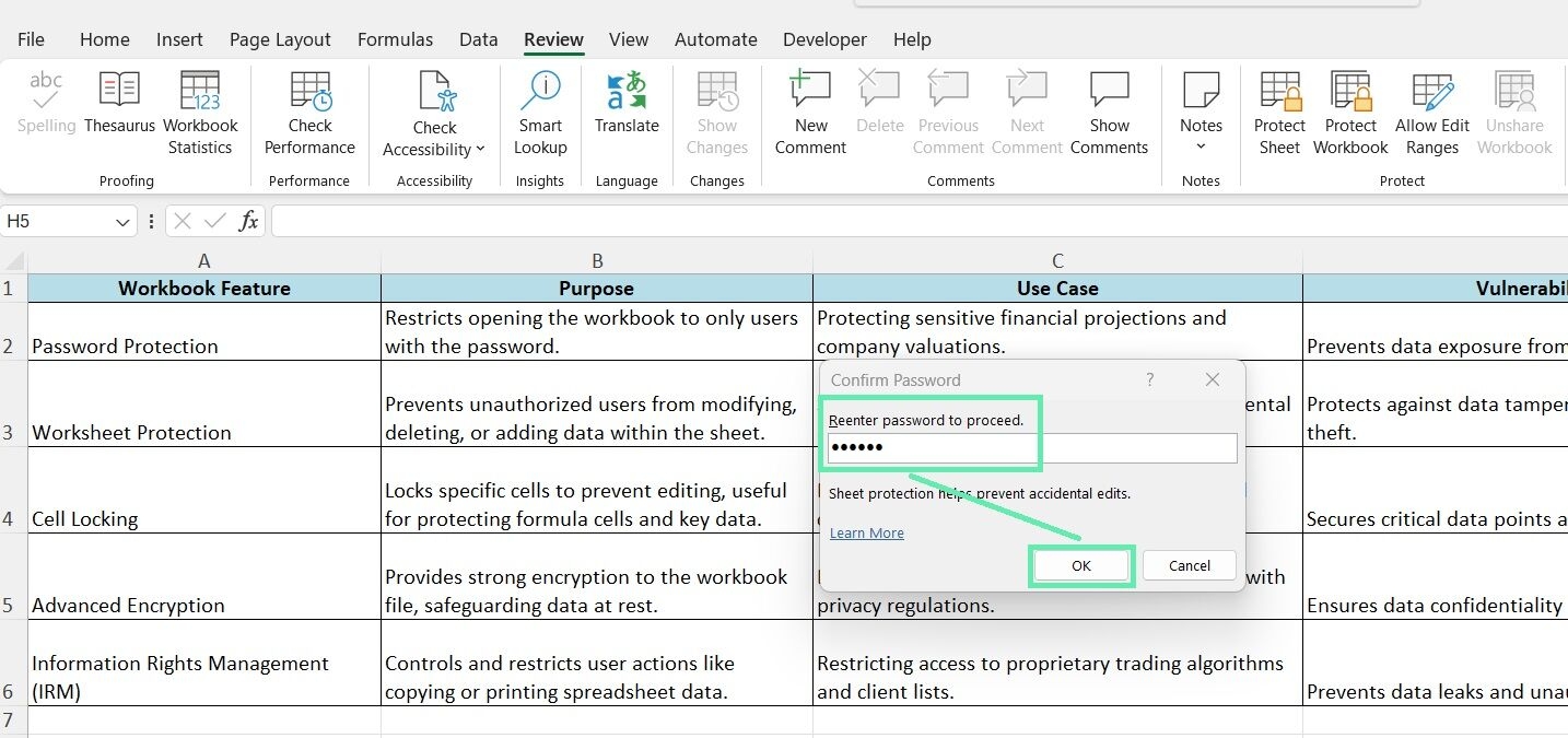 How To Protect Your Excel Workbook Downloadable Template Worksheets 