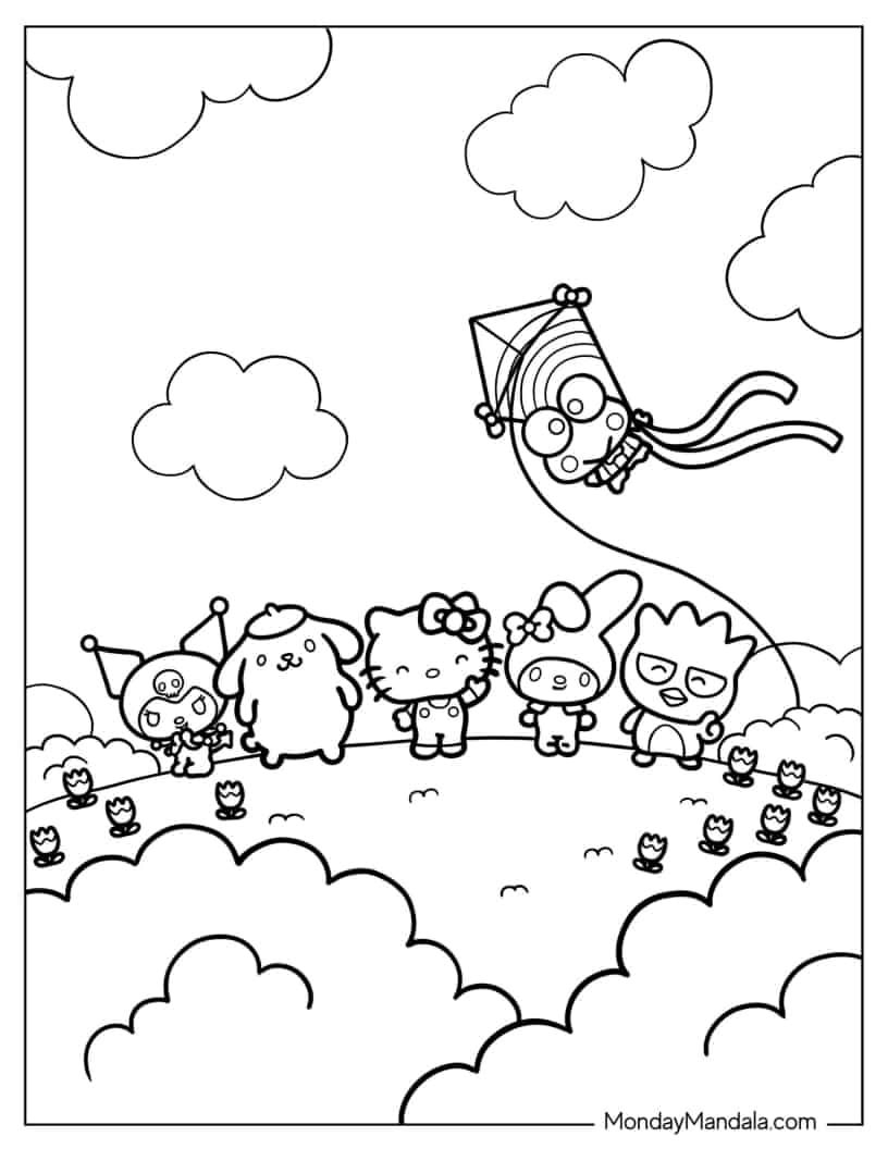 Iheartcraftythings Hello Kitty Coloring Pages Coloring Craze