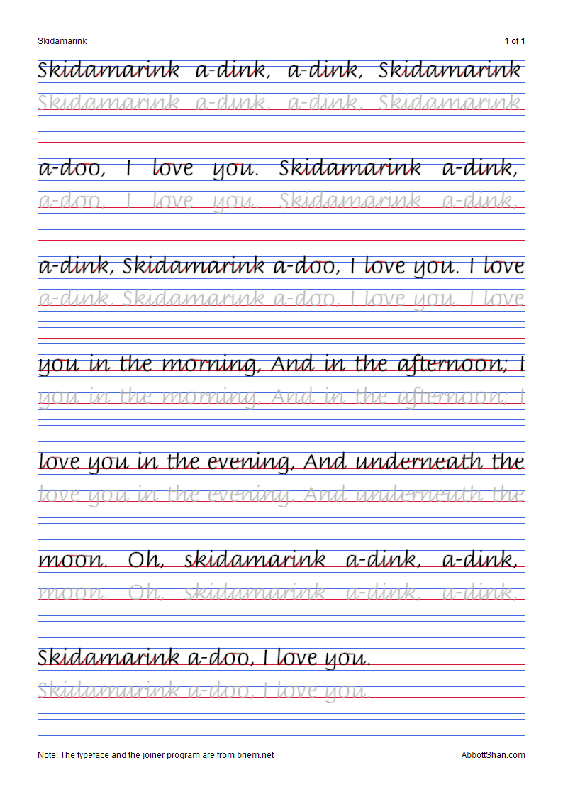 better handwriting worksheets