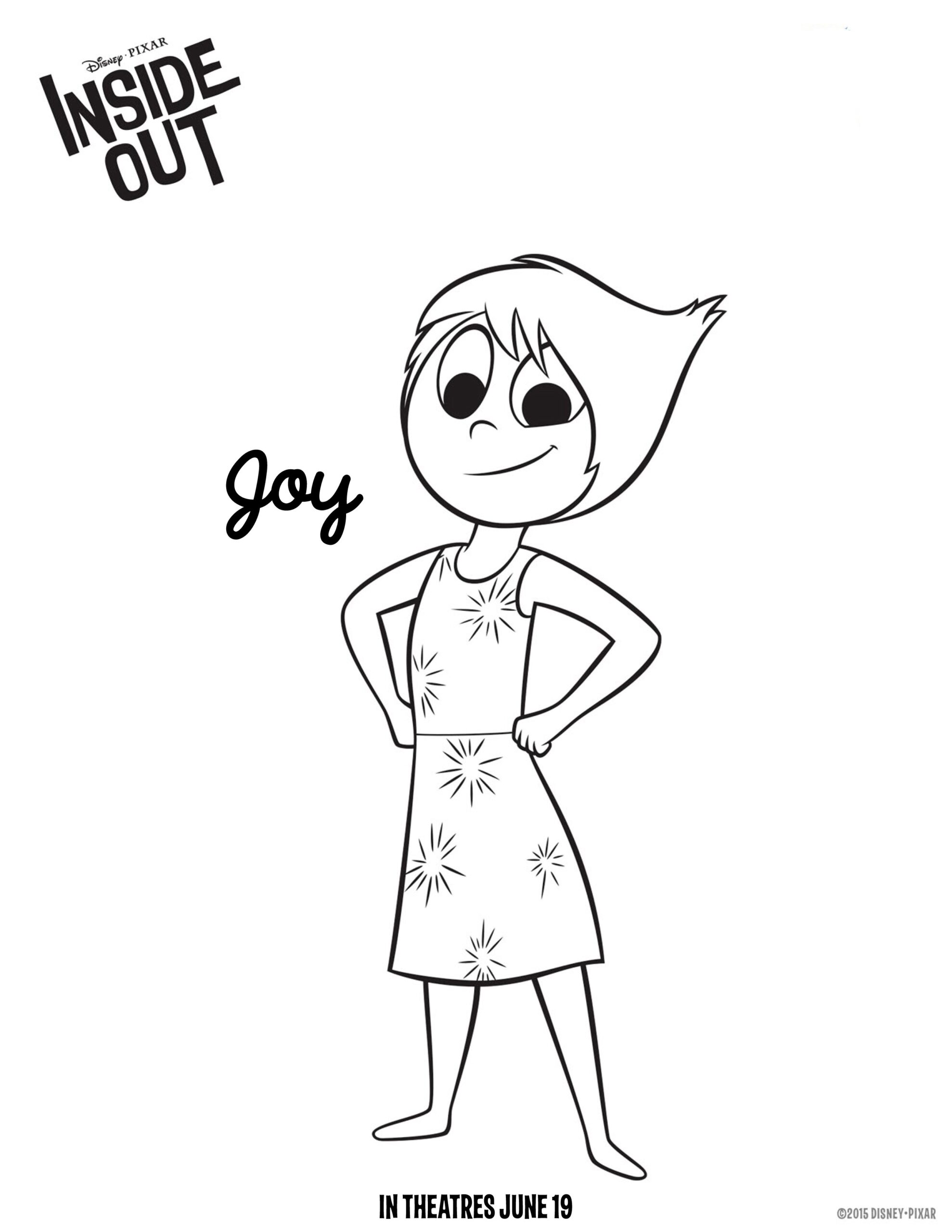 Inside Out Coloring Pages