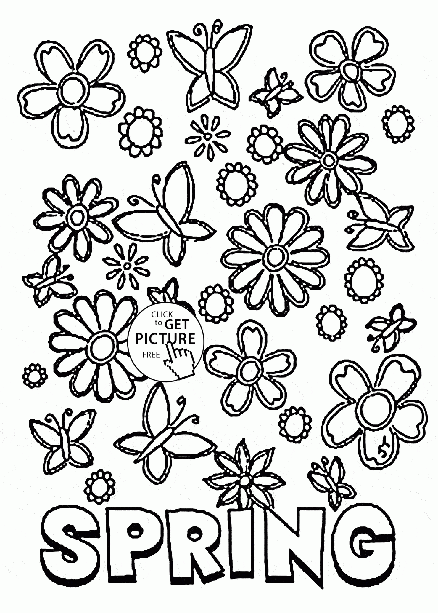 Free Printable Coloring Pages Spring