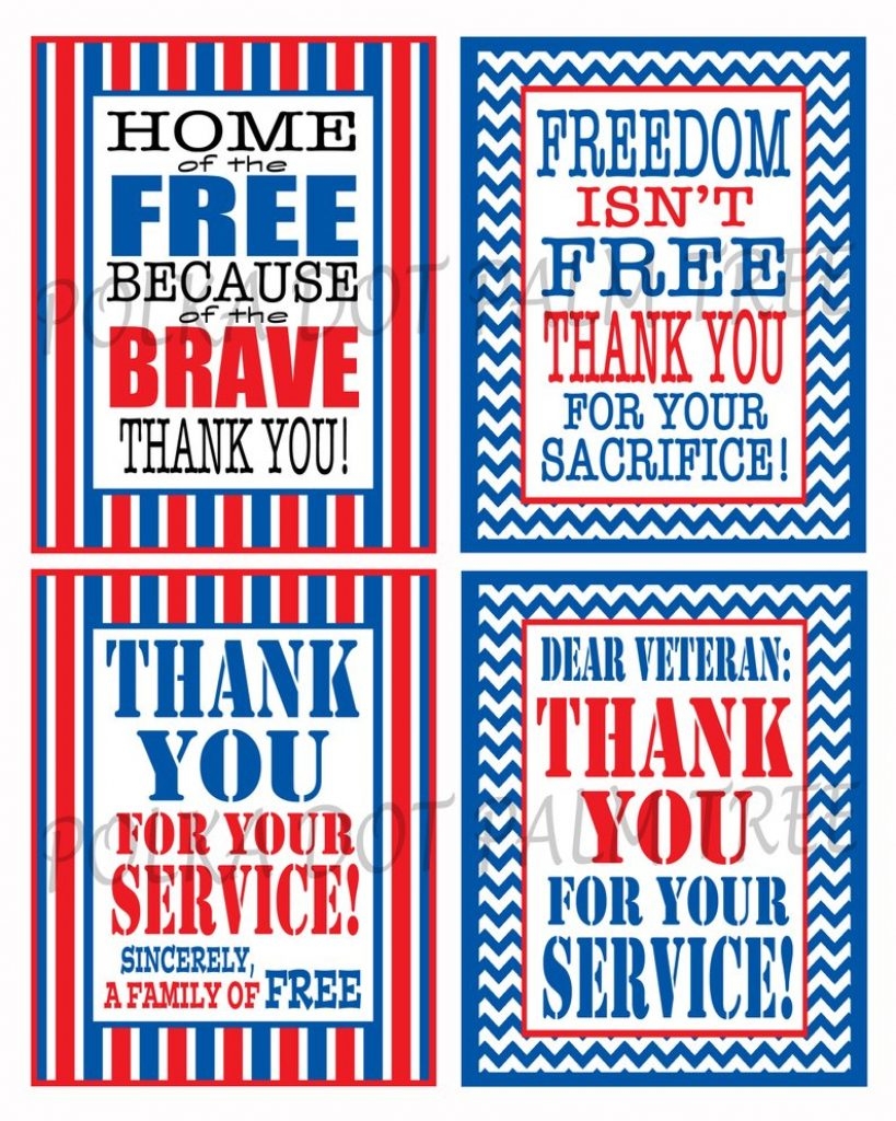 printable military thank you cards