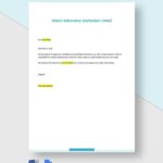 Interview Invitation Templates In PDF FREE Download Template