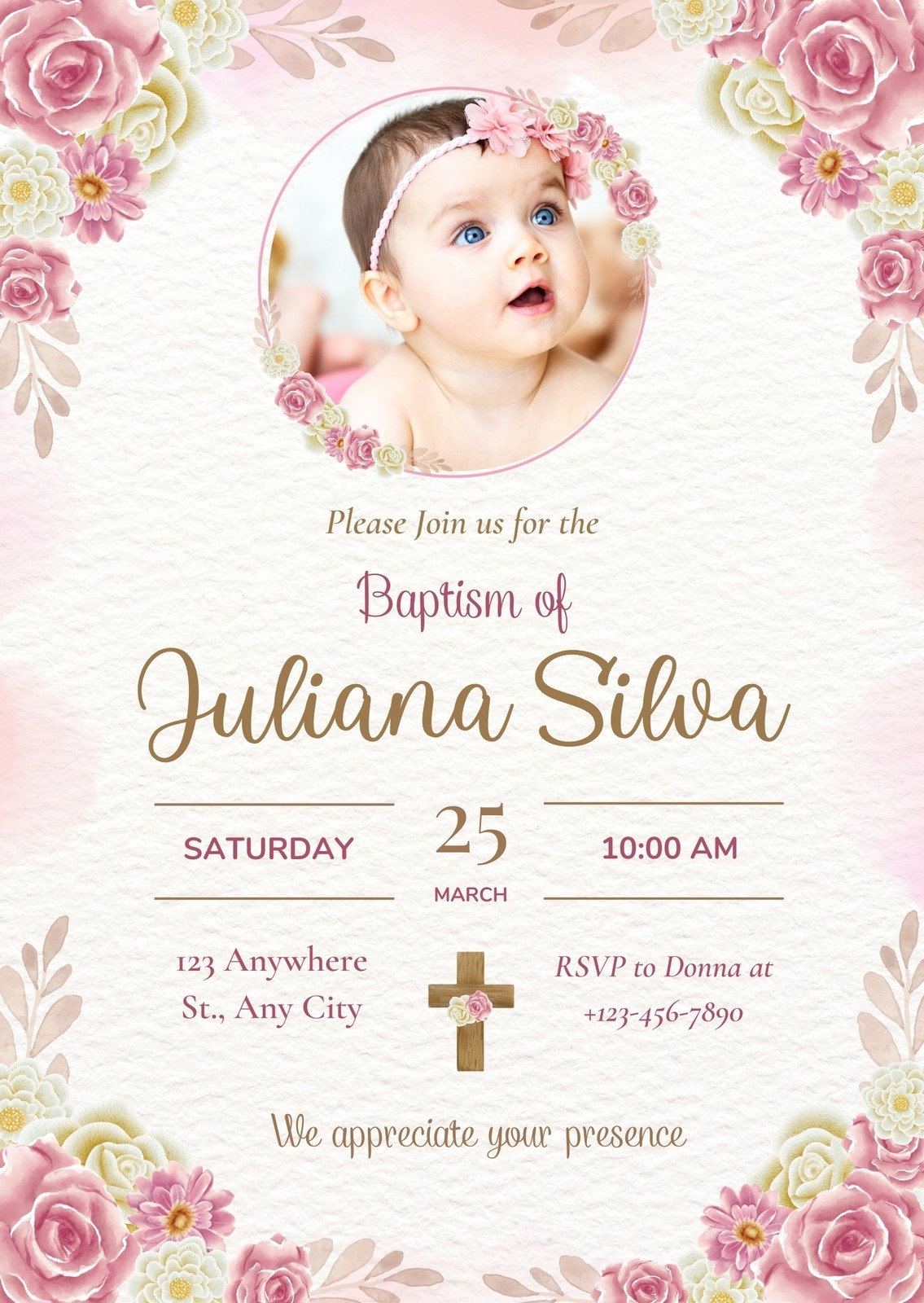 printable invitation card for christening