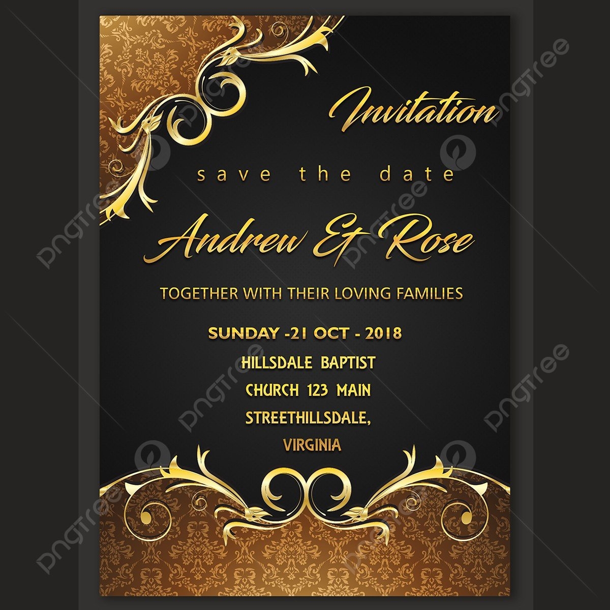 digital invitation card template