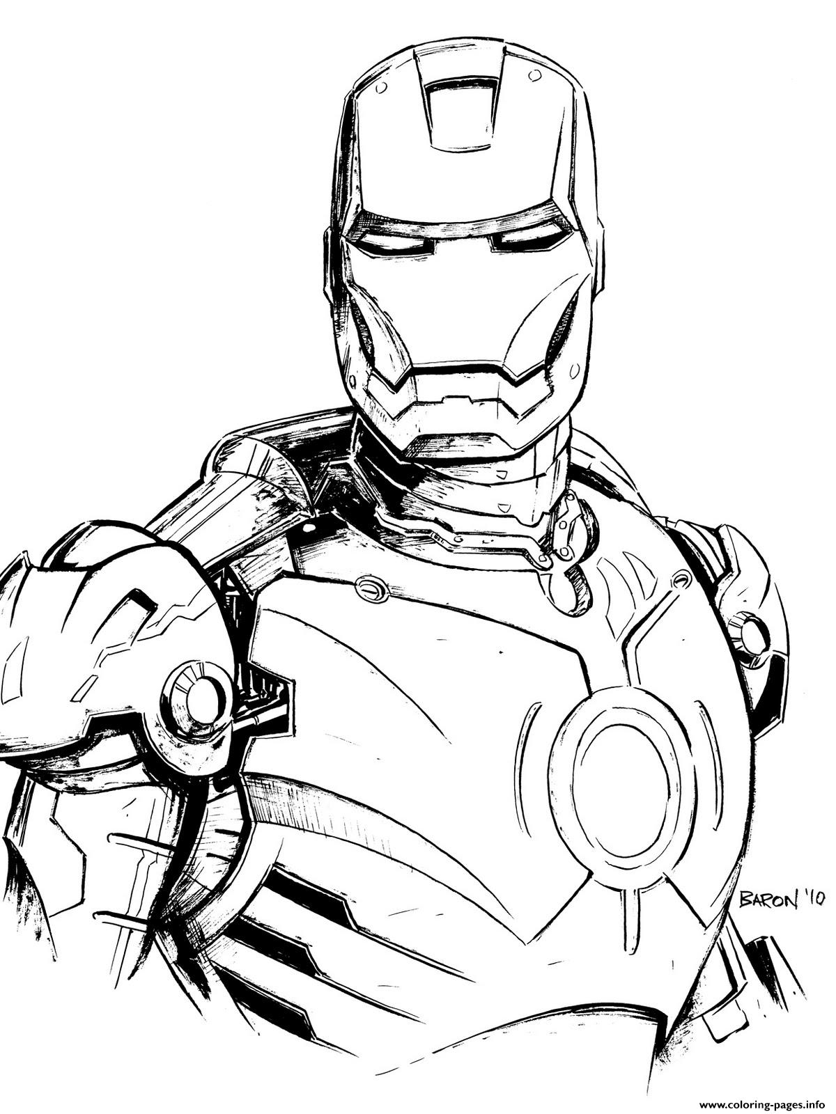 iron man free coloring pages