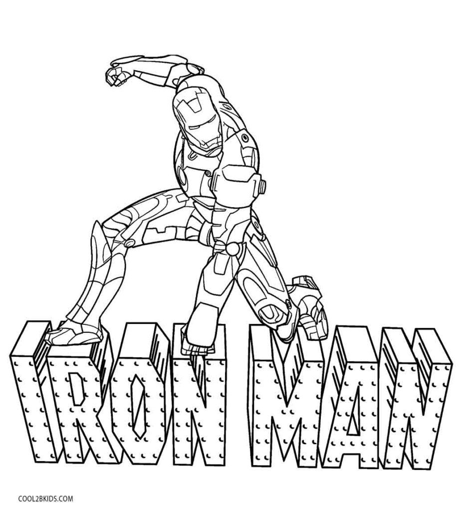 Iron Man Coloring Pages